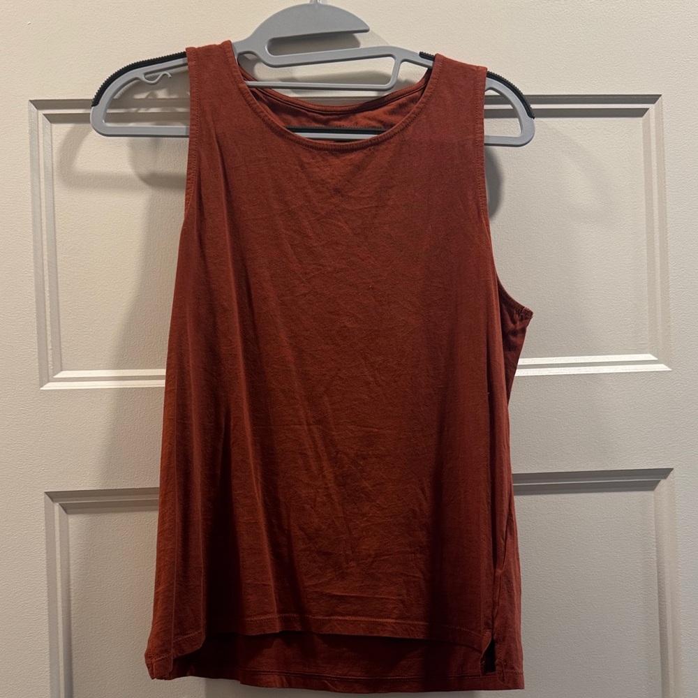 Anthropologie Burnt Orange Sleeveless Tank